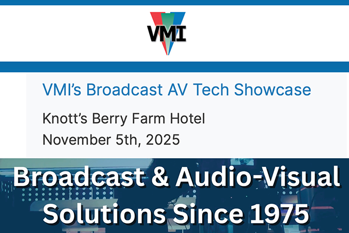 Join AJA Video at VMI's Broadcast AV Tech Showcase