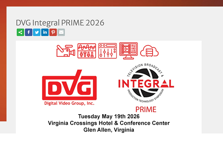 Come Join AJA Video @ DVG Integral PRIME