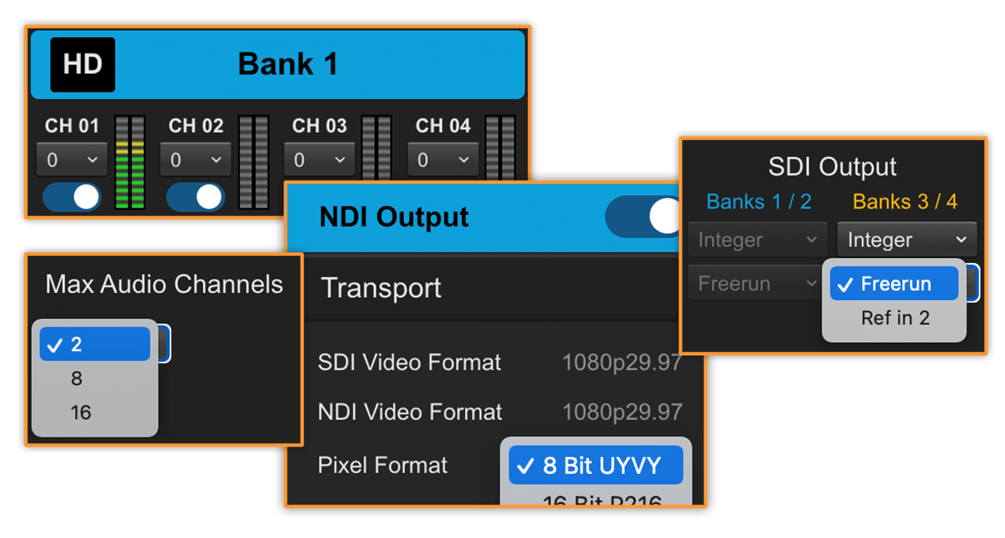 AJA BRIDGE NDI 3G Professional Video and Audio Toolset