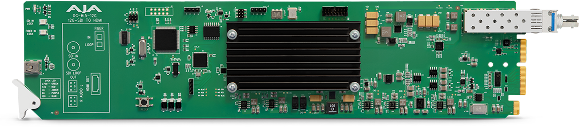 その他 AJA HI5 Hi5-12G - 4K/UltraHD (12G-SDI) to HDMI 2.0 Converters - HDMI