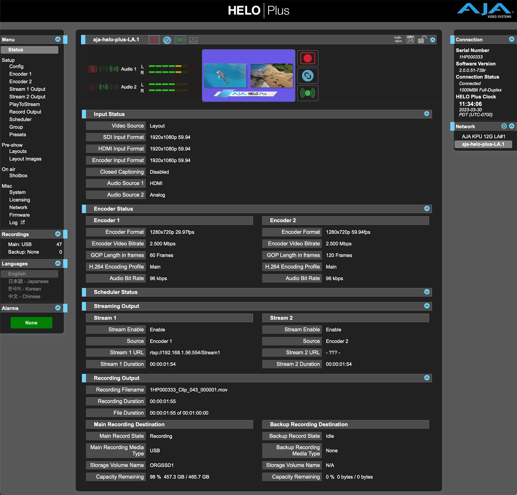 全国総量無料で HELO Plus Recording and Streaming H.264 Advanced プレーヤー