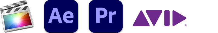 FCP ae premiere avid logos