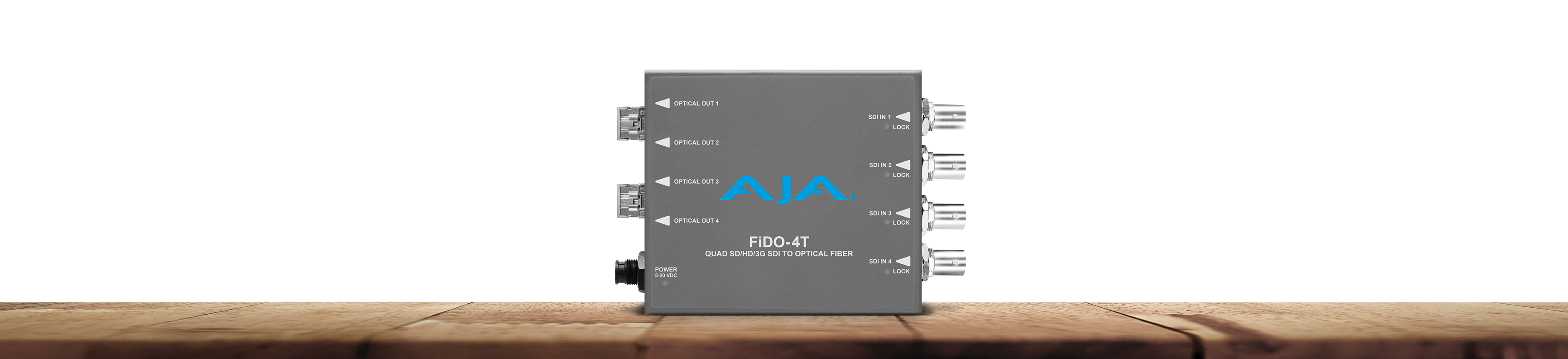FiDO-4T-MM - 4-Channel 3G-SDI to Multi-Mode LC Fiber Transmitter 