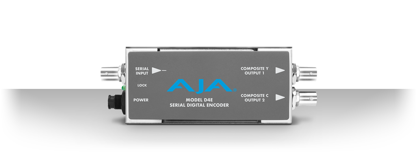 AJA D4E BNC numérique vidéo analogique Serial encoder avec câbles no power supply 