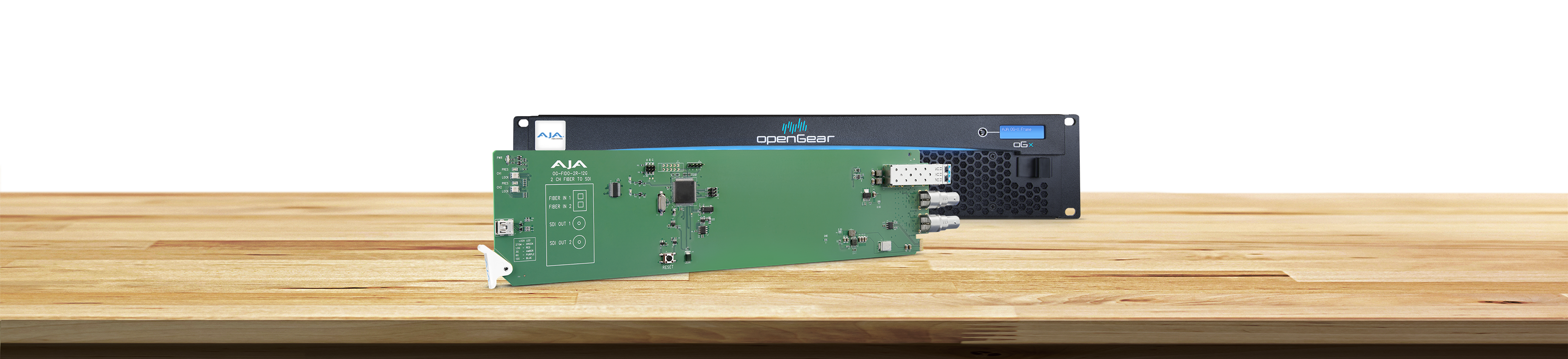 openGear 2-Channel Single-Mode LC Fiber to 12G-SDI Receiver