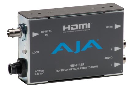 New AJA Hi5-Fiber and FiDO SDI/Optical Fiber Mini-Converters Debut at NAB 2011