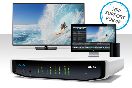 AJA Io 4K Gains 50/60 fps 4K/UltraHD High Frame Rate Support with v10.5.1 Software