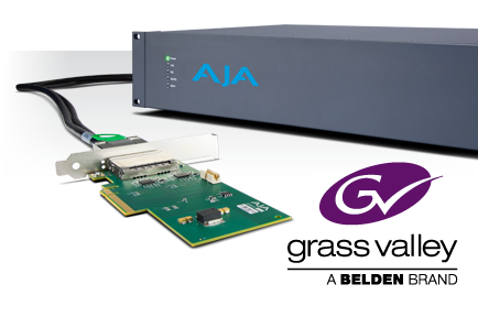 AJA Announces Development Partnership with Grass Valley