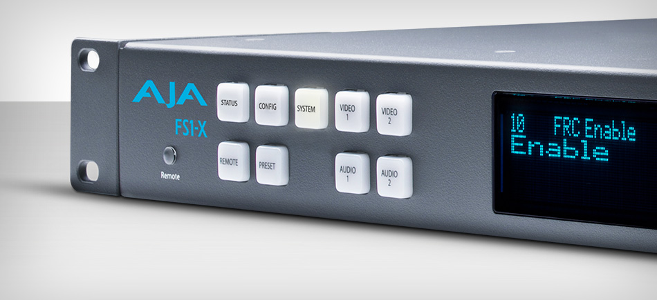 AJA Updates FS1-X to Include 5.1 and 7.1 Stereo Mixdown and Reverse Telecine