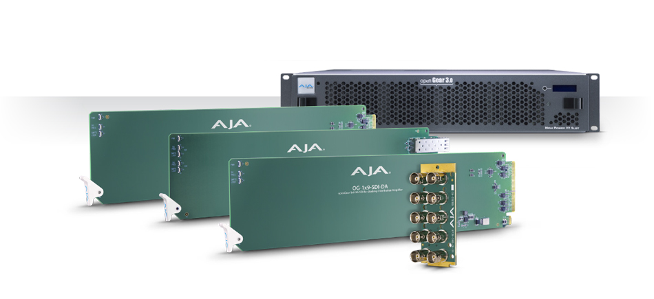 AJA Releases New openGear® Compatible Rack Cards and Frame