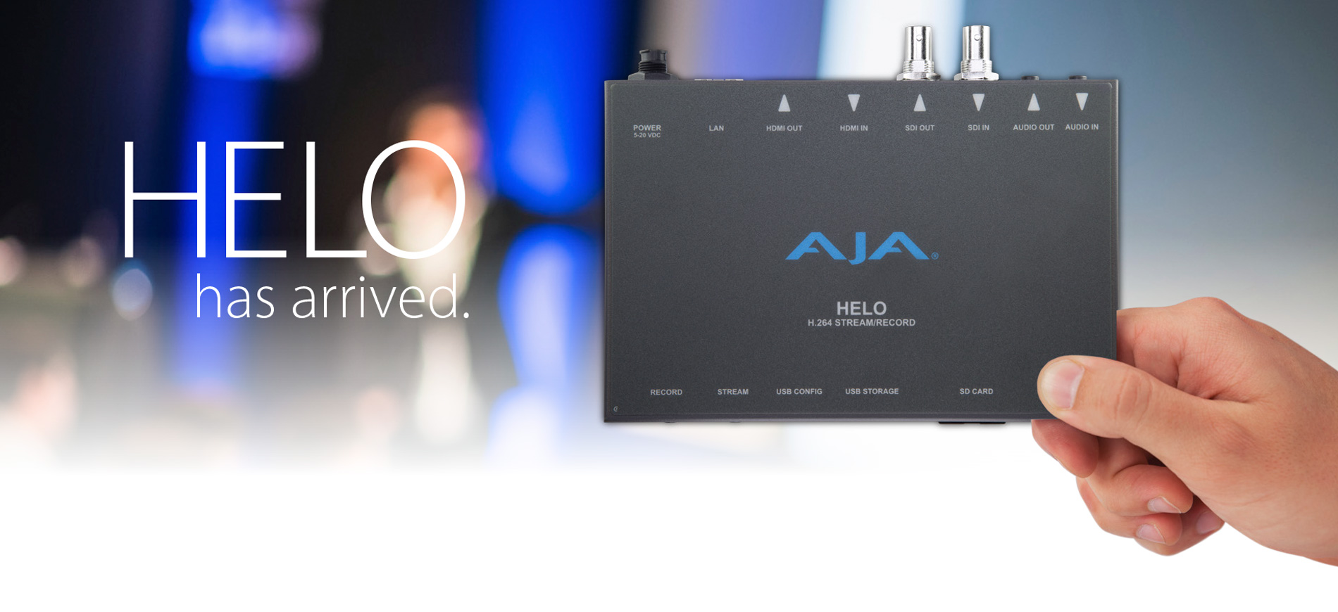 AJA Announces HELO Streaming and Recording Appliance with H.264 Support