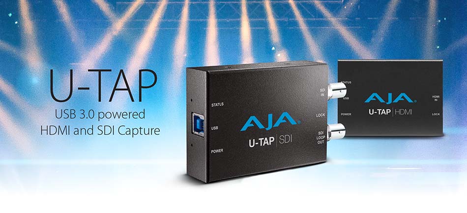 AJA Announces U-TAP USB 3.0 Capture Devices