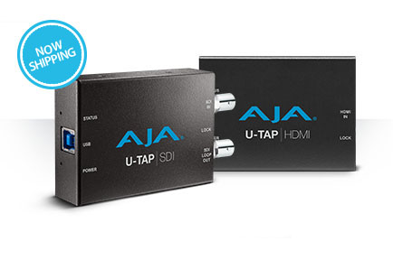 AJA Ships U-TAP USB 3.0 Capture Devices