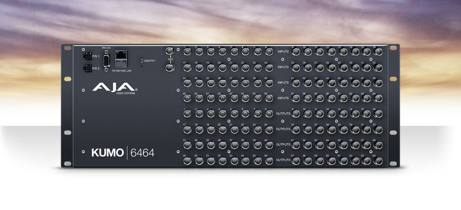 AJA Debuts KUMO® 6464 Compact SDI Router at IBC 2016