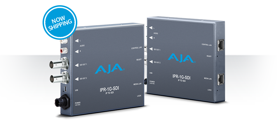 AJA Releases IPR-1G-SDI Mini-Converter for IP Workflows