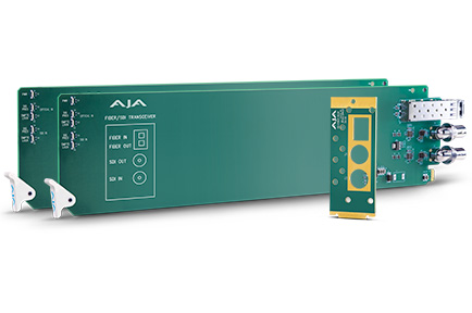 AJA openGear® 3G-SDI Multi-Mode Fiber Cards Debut at IBC 2017 