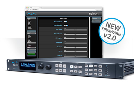 AJA Delivers FS-HDR v2.0 Software 