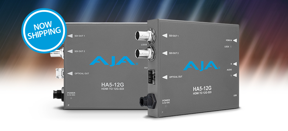 AJA HA5-12G Mini-Converters Now Available