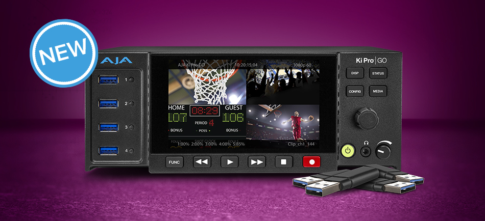 AJA Introduces Ki Pro GO Multi-Channel H.264 Recorder/Player