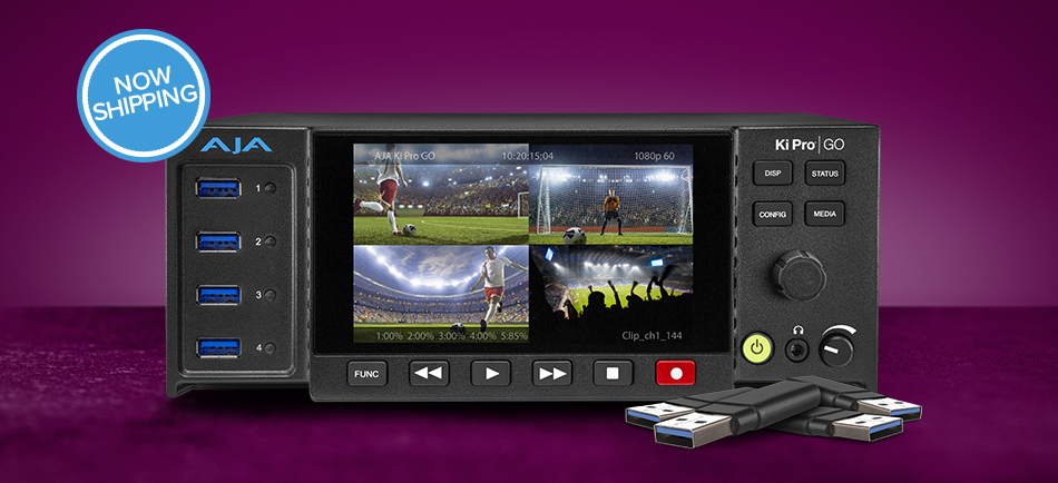 AJA Ships Ki Pro GO Multi-Channel H.264 Recorder/Player