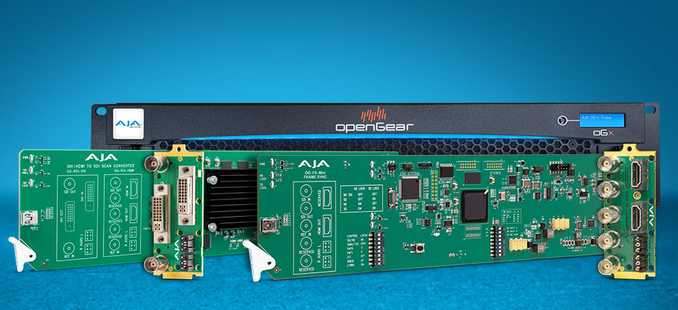 AJA Introduces New openGear® Compatible Cards at IBC 2019