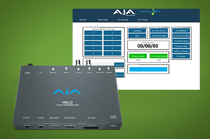ControlWorks Advances Live Streaming Workflows with AJA HELO  Support for Custom Crestron Integration Environments