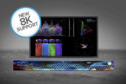 AJA Introduces 8K Support for HDR Image Analyzer 12G