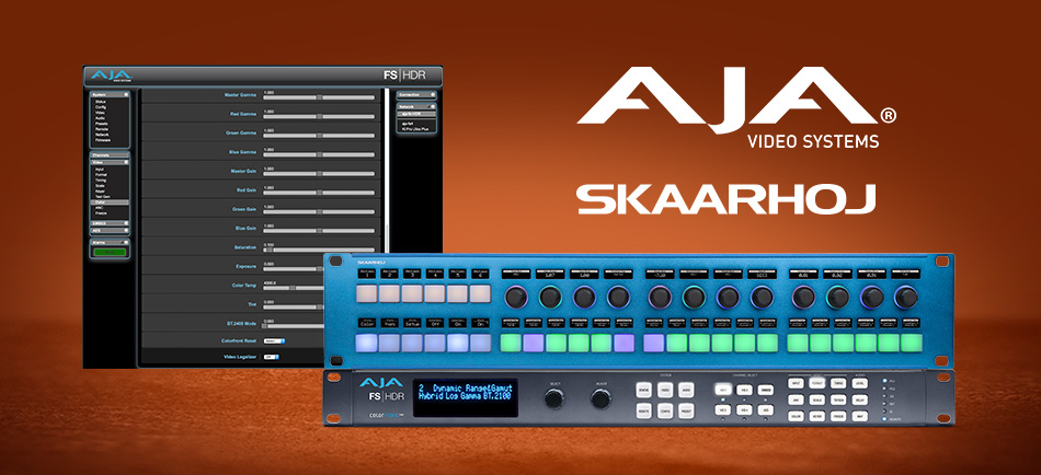 AJA and SKAARHOJ Partner to Integrate AJA FS Products with Rack Control Duo