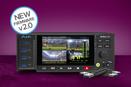 AJA Upgrades Ki Pro GO H.264 Recorder and Player