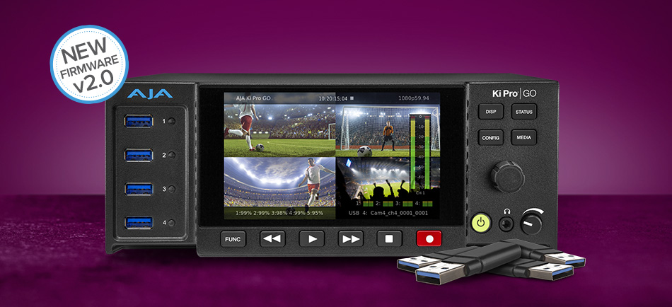 AJA Upgrades Ki Pro GO H.264 Recorder and Player