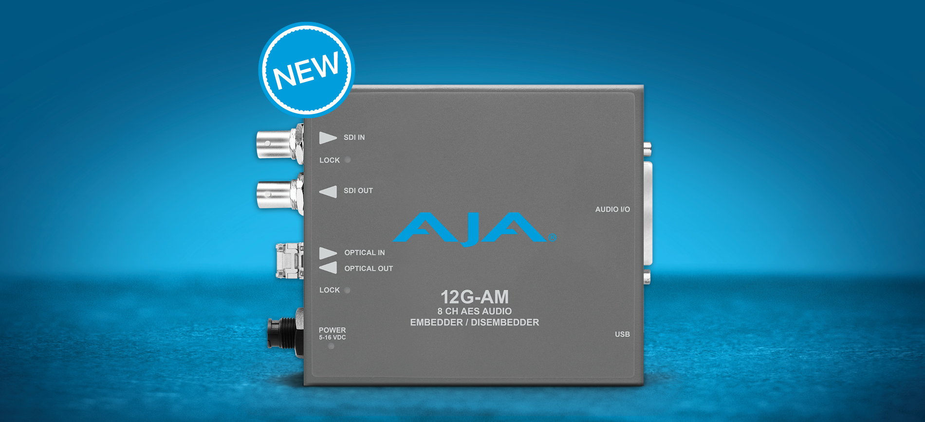 AJA Releases 12G-AM 12G-SDI Audio Embedder/Disembedder