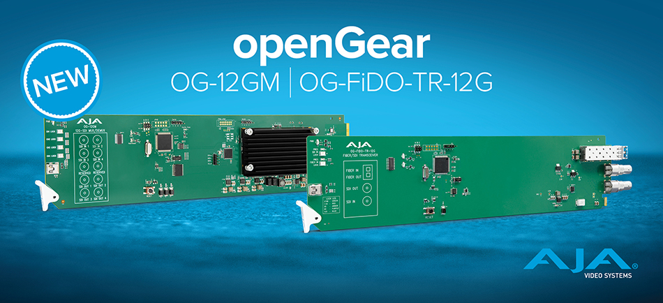 AJA Releases Two New 12G-SDI openGear® Solutions