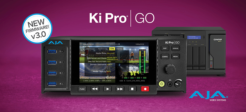 AJA Introduces Ki Pro GO v3.0 With New Network-Recording