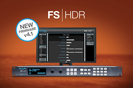 AJA Upgrades FS-HDR Real-Time HDR/WCG Converter & Frame Sync