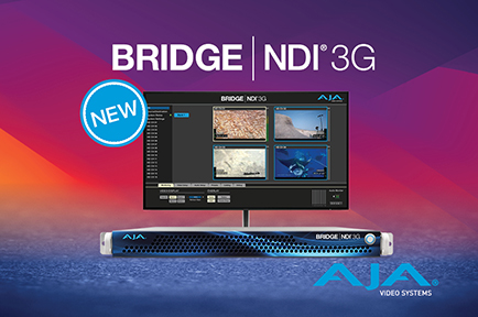 AJA Debuts BRIDGE NDI 3G Gateway Appliance for NDI/SDI Conversion