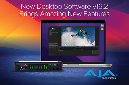 AJA Introduces Desktop Software and SDK v16.2 with 12-Bit RGB Enhancements