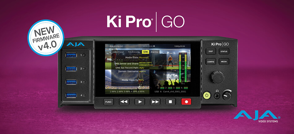 AJA Releases Ki Pro GO v4.0 Firmware 