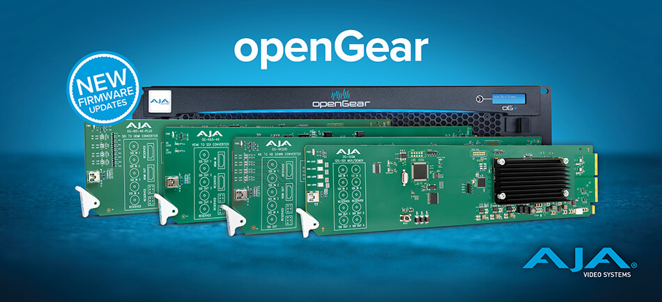 AJA Unleashes New Firmware for openGear Cards