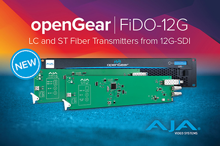 AJA Debuts New openGear® 12G-SDI to Fiber Converters