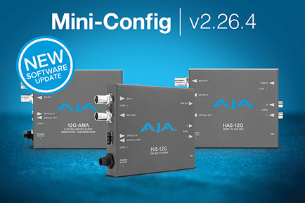 AJA Releases Mini-Config v2.26.4