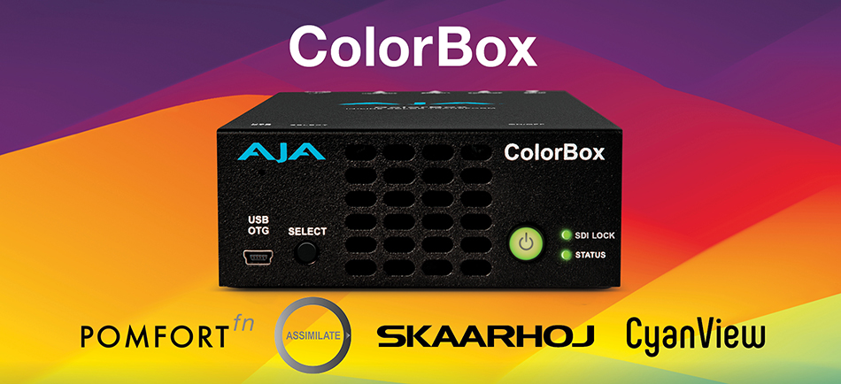 AJA Announces ColorBox Third-Party Integration Partners Including Assimilate, CyanView, Pomfort, and SKAARHOJ