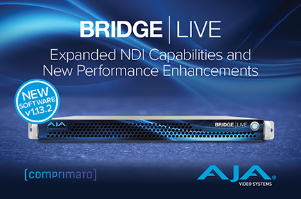 AJA Releases BRIDGE LIVE v1.13.2