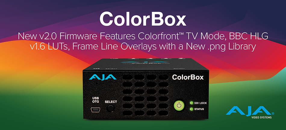 AJA Releases ColorBox v2.0 