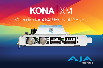 AJA Debuts KONA XM I/O Card for Medical Equipment Manufacturers