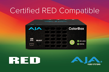 AJA ColorBox Achieves RED-CERTIFICATION