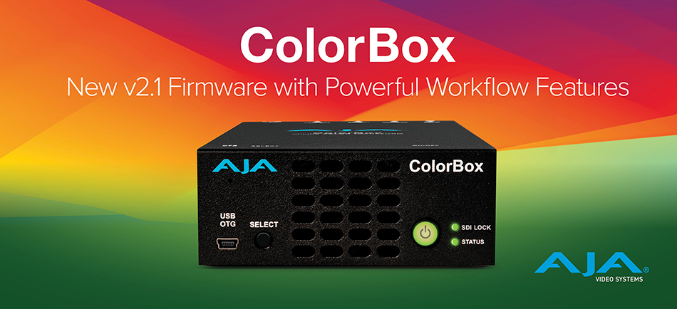 AJA Debuts ColorBox Updates Ahead of NAB 2024