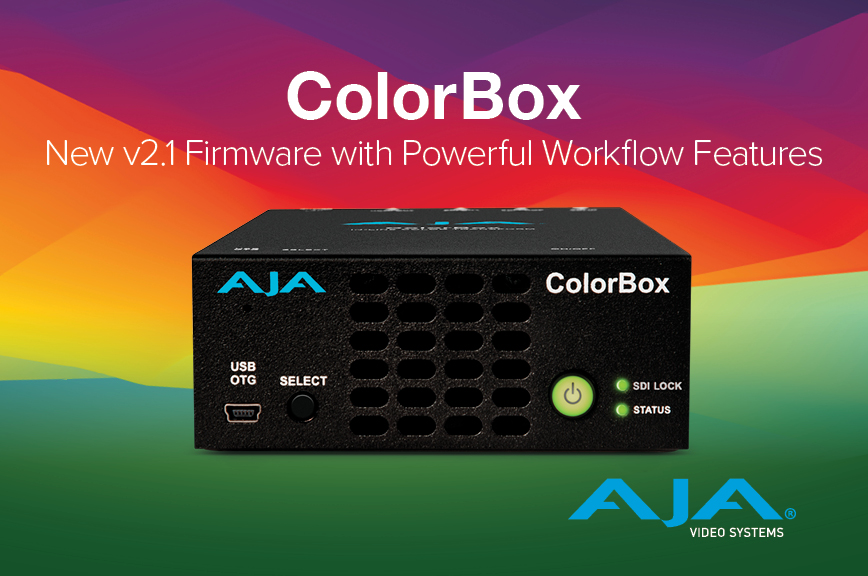 AJA Debuts ColorBox Updates Ahead of NAB 2024