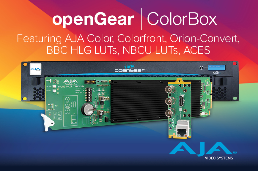AJA Launches New openGear OG-ColorBox and ColorBox v3.0 Update at IBC 2024