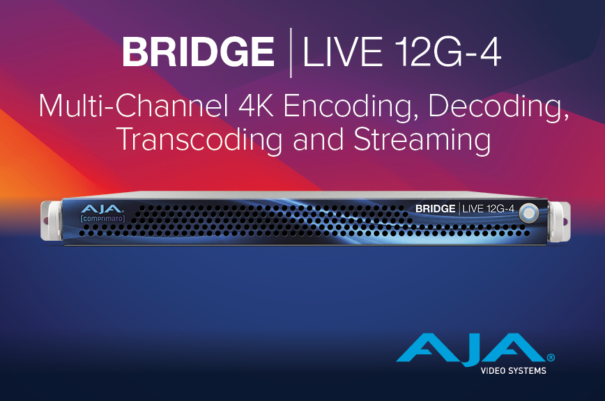 AJA Announces BRIDGE LIVE 12G-4