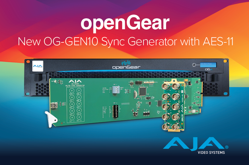AJA Launches openGear OG-GEN10 HD/SD Sync Generator